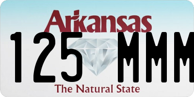 AR license plate 125MMM