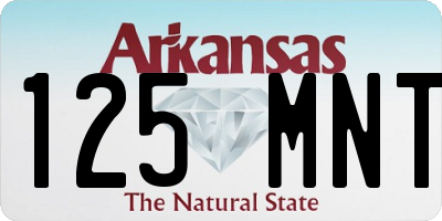 AR license plate 125MNT