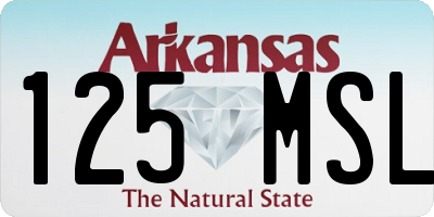 AR license plate 125MSL