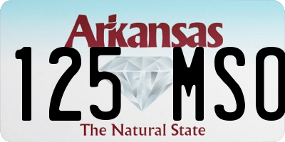 AR license plate 125MSO