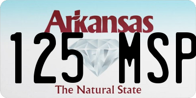 AR license plate 125MSP
