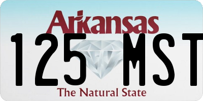 AR license plate 125MST