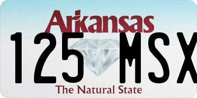 AR license plate 125MSX