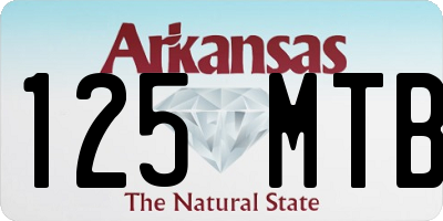 AR license plate 125MTB