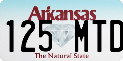 AR license plate 125MTD