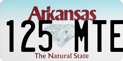 AR license plate 125MTE