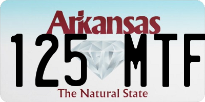 AR license plate 125MTF