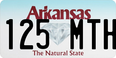 AR license plate 125MTH