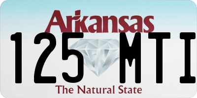 AR license plate 125MTI