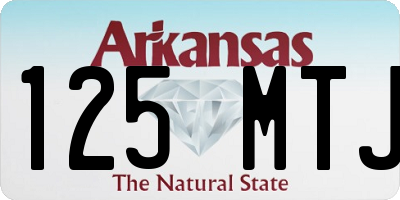 AR license plate 125MTJ