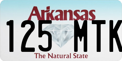 AR license plate 125MTK