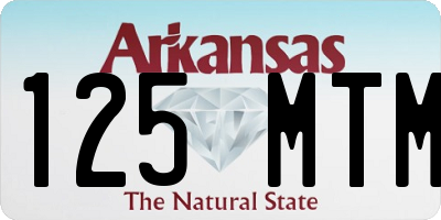 AR license plate 125MTM