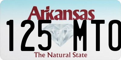 AR license plate 125MTO