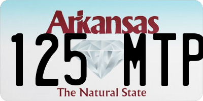AR license plate 125MTP
