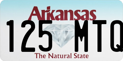 AR license plate 125MTQ