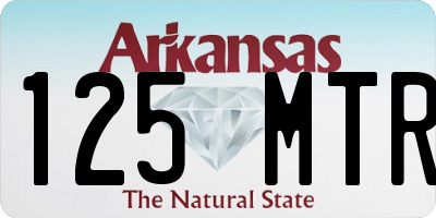 AR license plate 125MTR