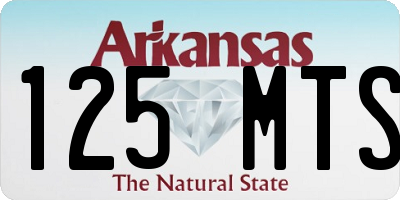 AR license plate 125MTS
