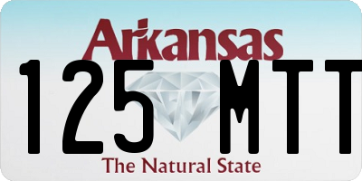AR license plate 125MTT