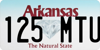 AR license plate 125MTU