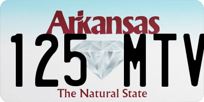 AR license plate 125MTV