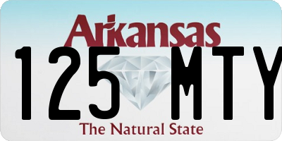 AR license plate 125MTY