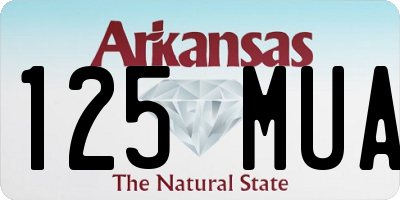 AR license plate 125MUA