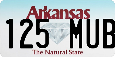 AR license plate 125MUB
