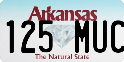 AR license plate 125MUC