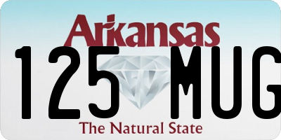 AR license plate 125MUG