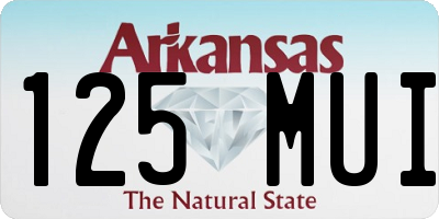 AR license plate 125MUI