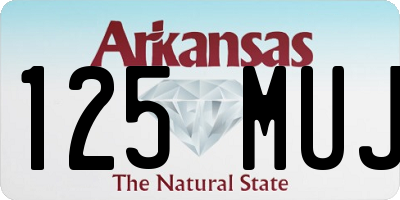 AR license plate 125MUJ
