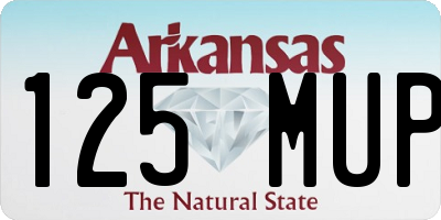 AR license plate 125MUP