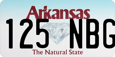 AR license plate 125NBG