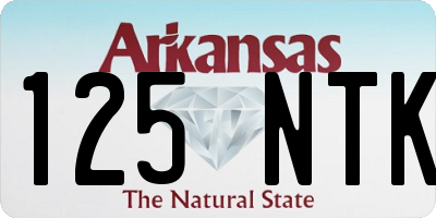 AR license plate 125NTK