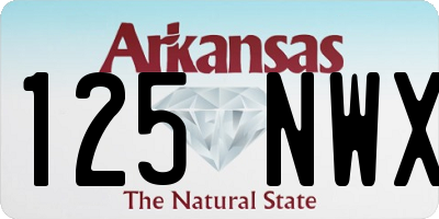 AR license plate 125NWX