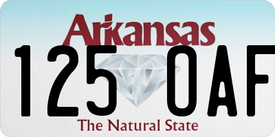 AR license plate 125OAF