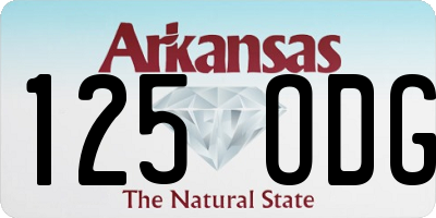 AR license plate 125ODG