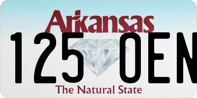 AR license plate 125OEN