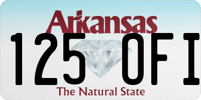 AR license plate 125OFI