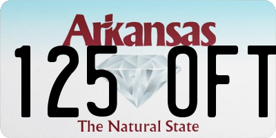 AR license plate 125OFT