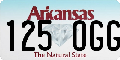 AR license plate 125OGG