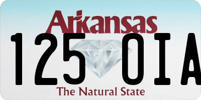 AR license plate 125OIA
