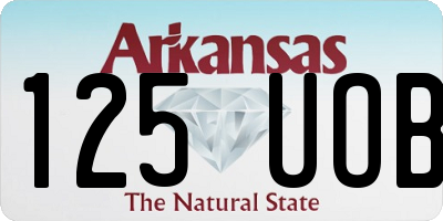 AR license plate 125UOB