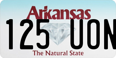 AR license plate 125UON