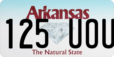 AR license plate 125UOU