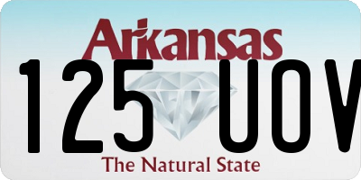 AR license plate 125UOV