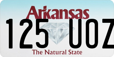 AR license plate 125UOZ