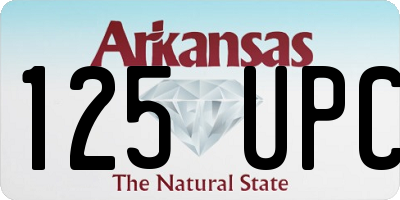 AR license plate 125UPC