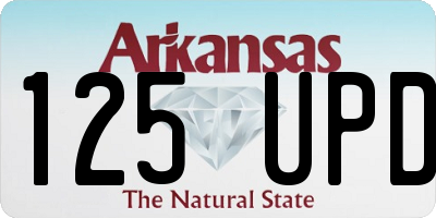 AR license plate 125UPD