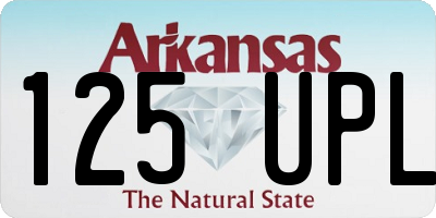 AR license plate 125UPL